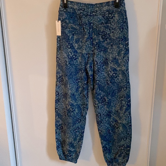 NWT Comfy Anthropologie Floral Print Pull On Joggers Lounge Sweatpants - Picture 6 of 8